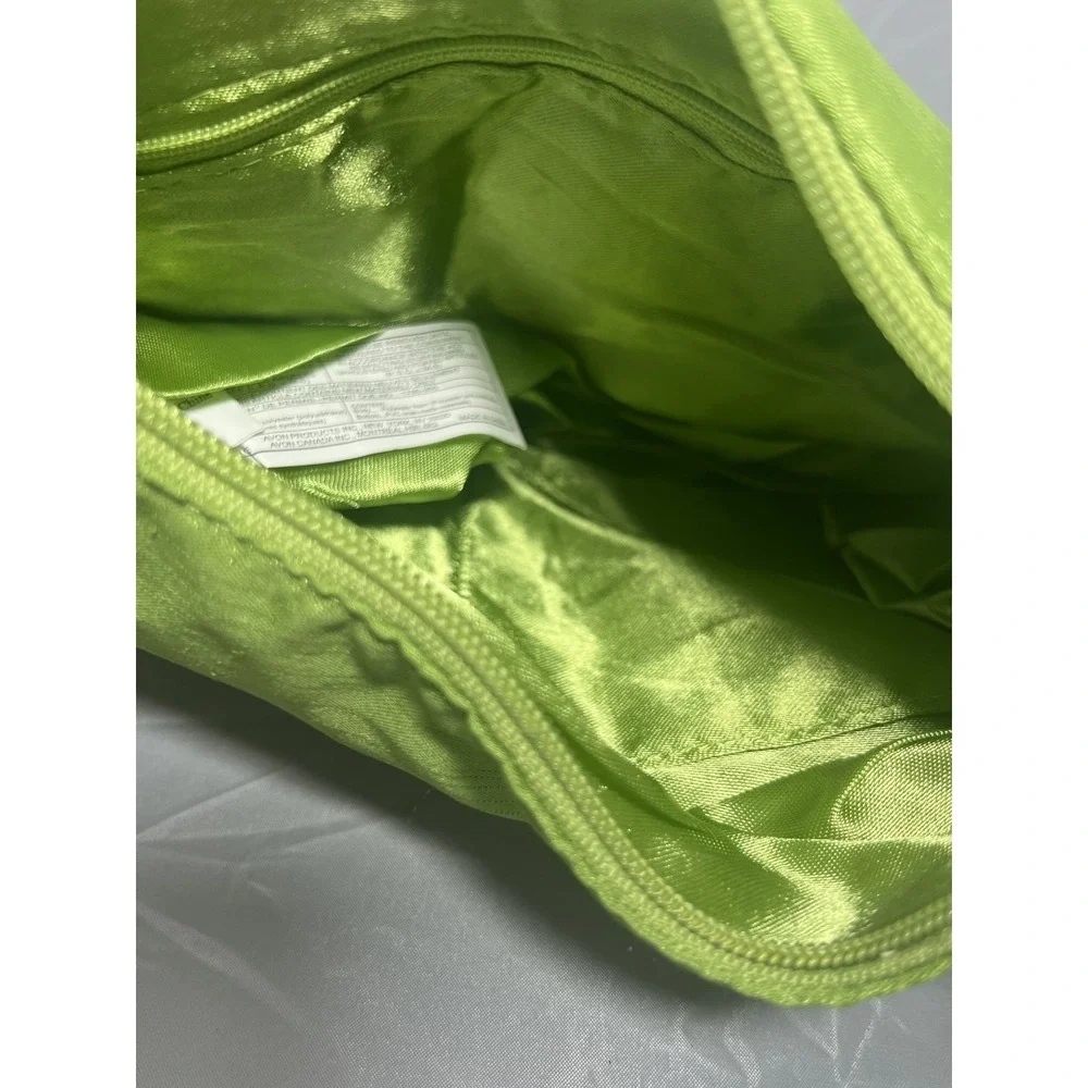 Avon‎ Lime Green Shimmer Wristlet Clutch Bag Costume Accessory Pouch
